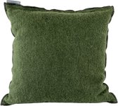 Sierkussen - Cooked Wool Army Green 371