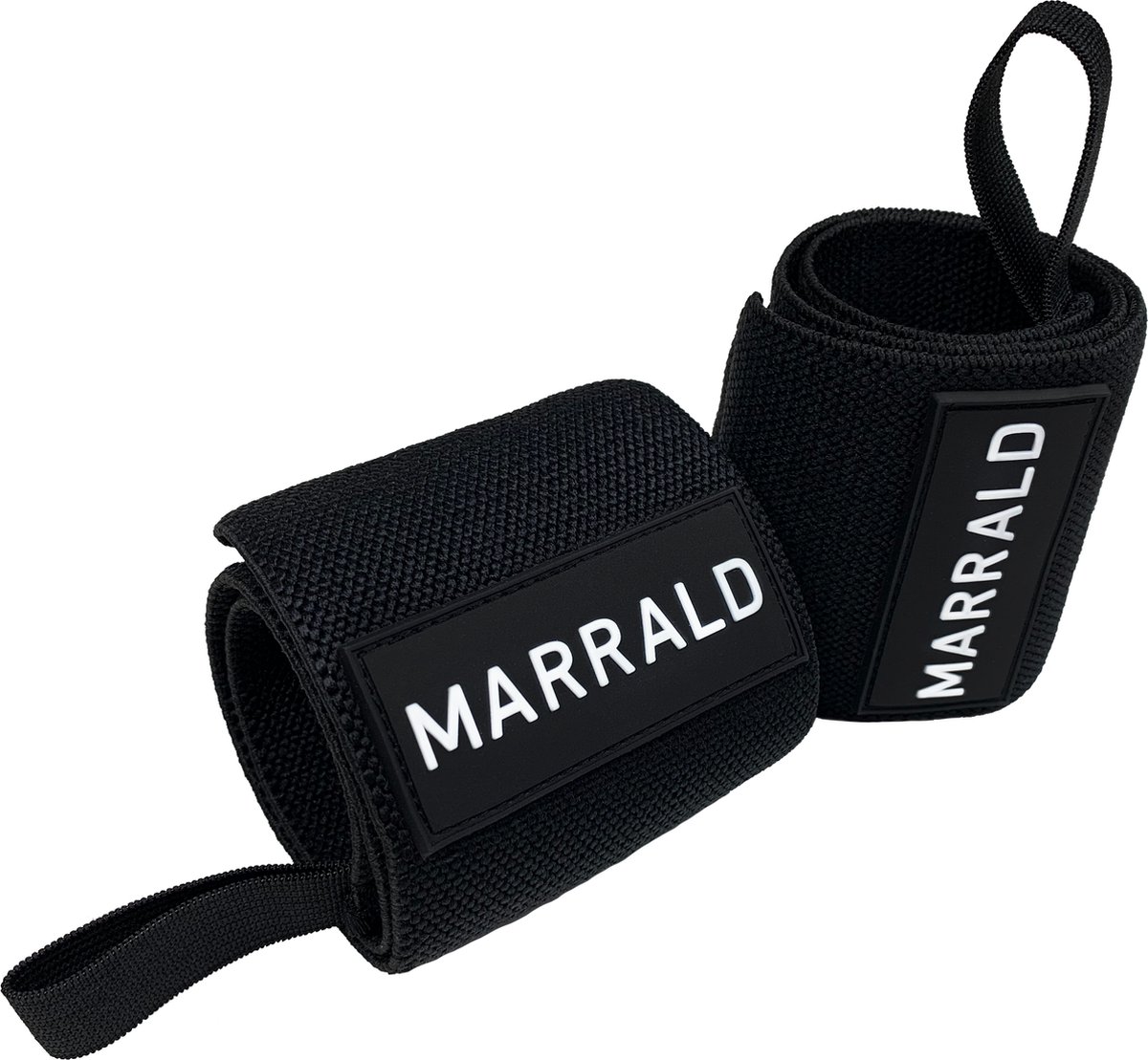 Marrald Wrist Wraps V2 - Zwart - polssteun brace crossfit fitness krachttraining sporthandschoenen