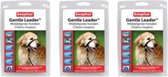 3x Beaphar Gentle Leader Medium - zwart - Hoofdhalsband voor honden