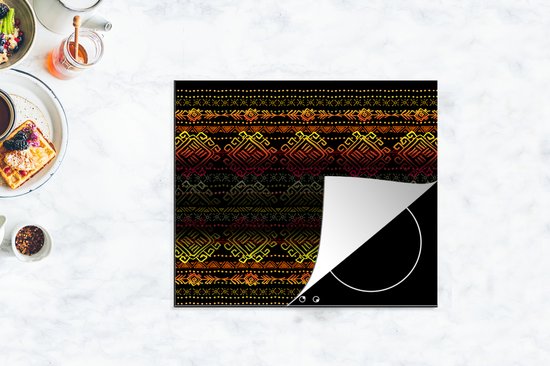 KitchenYeah® Inductie beschermer 57.6x51.6 cm - Afrika - Patronen - Abstract - Kookplaataccessoires - Afdekplaat voor kookplaat - Inductiebeschermer - Inductiemat - Inductieplaat mat