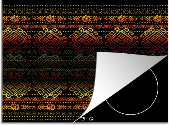 KitchenYeah® Inductie beschermer 57.6x51.6 cm - Afrika - Patronen - Abstract - Kookplaataccessoires - Afdekplaat voor kookplaat - Inductiebeschermer - Inductiemat - Inductieplaat mat