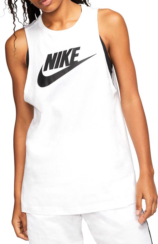 Nike Sportswear Muscle Sporttop - Dames - Wit - Maat S