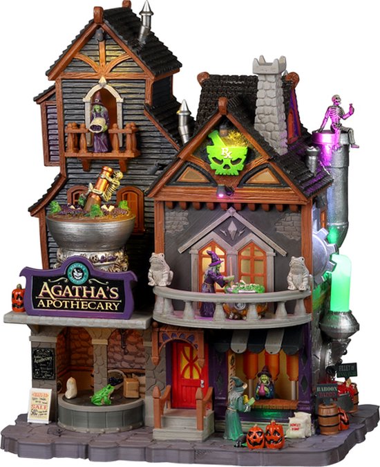 Lemax - Agatha's Apothecary, With 4.5v Adaptor - Kersthuisjes & Kerstdorpen