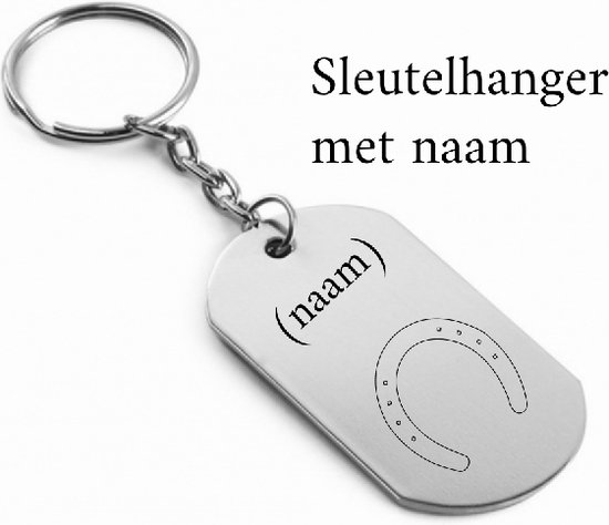 Foto: Akyol paard sleutelhanger paarden speelgoed meisjes en jongens hoefijzer gegraveerde sleutelhanger gepersonaliseerd 6 x 9 cm sleutelhanger met naam gegrafeerd