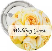 10 Corsage buttons A Yellow Love - bruiloft - trouwen - huwelijk - corsage - button - bloem - geel