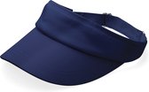 Casquette pare-soleil sport bleu marine adulte - Pare-soleil ajustable en coton bleu marine - Dames / Messieurs