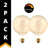 DecoDim LED Globe Lamp XXL E27 - Ø 12.5 cm - Dimbaar - Extra warm wit - 3 lampen