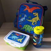 Sac à lunch / sac isotherme Dino Dinosaurus avec boîte à lunch et gourde / gobelet - Tyrrell Katz
