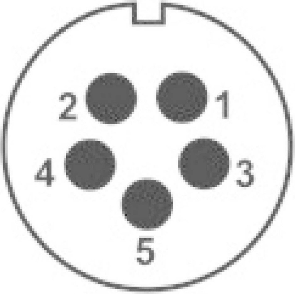 Weipu SP2110 / P 5 II Kabelschoen, male (rond) Stekker, recht Serie ...