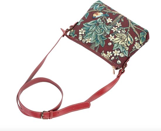 Sac bandoulière - Art - Arbre de Life Rouge - William Morris