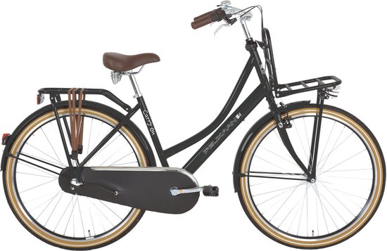 Pelikaan dames fiets Carry on lady - 28 inch - 53 cm - zwart | bol.com