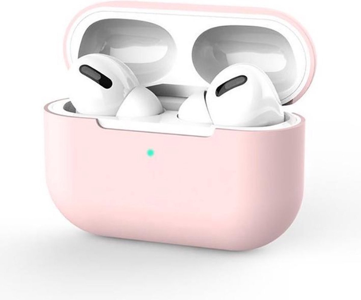Siliconen Case Apple AirPods Pro Kleur Licht Roze - AirPods hoesje - Cadeau - Gratis verzending