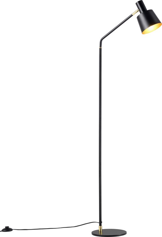 Vloerlamp staande lamp Bristol metaal 140 cm zwart