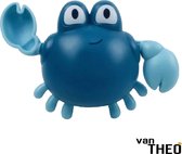 van Theo® - Badspeeltje Krab - Opwindbaar Badspeelgoed - Speelgoed voor in Bad - Blauw - Vanaf 1 jaar