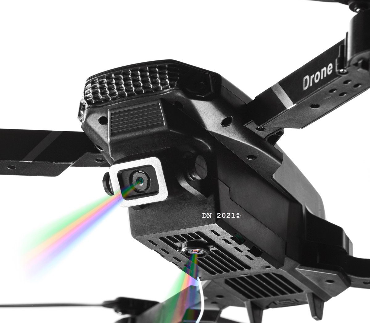 Digital Nativez zwarte drone met dual camera | incl. afstandsbediening | geschikt voor Iphone en Android | incl. handtas – dual camera – foto 2