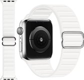 Siliconen Stretch Band - Wit - Geschikt Voor Apple Watch Series 42/44/45mm