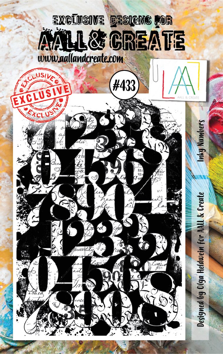 AALL & Create Stamp Inky Numbers AALL-TP-433 7,3x10,25cm