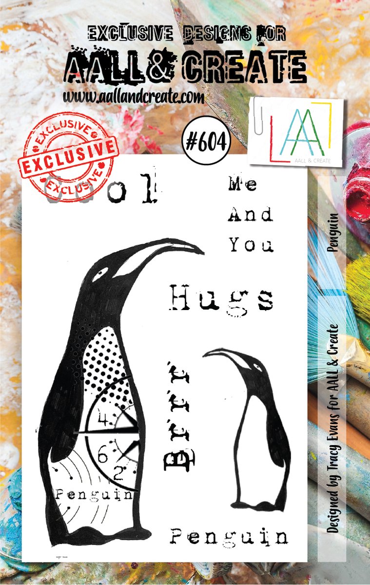 AALL & Create Stamp Penguin AALL-TP-604 7,3x10,25cm