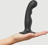 Gode Strap-On-Me point G et point P - Noir - Taille S