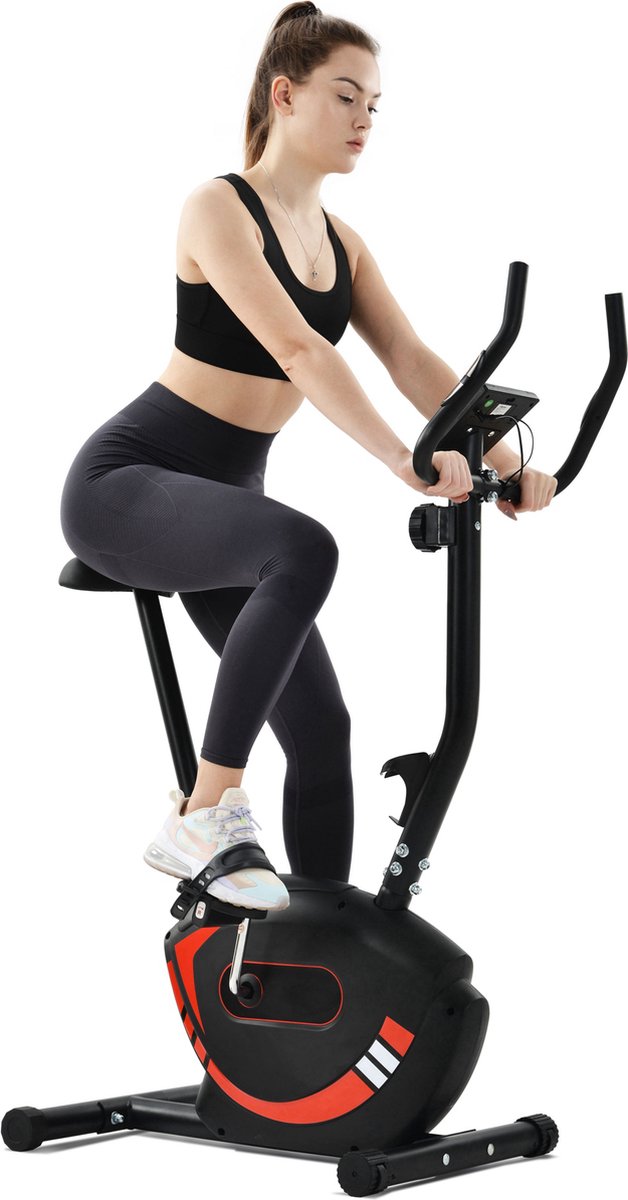 Indoor Fitnessfiets - Verstelbare Hometrainer met LCD Display, 120 kg
