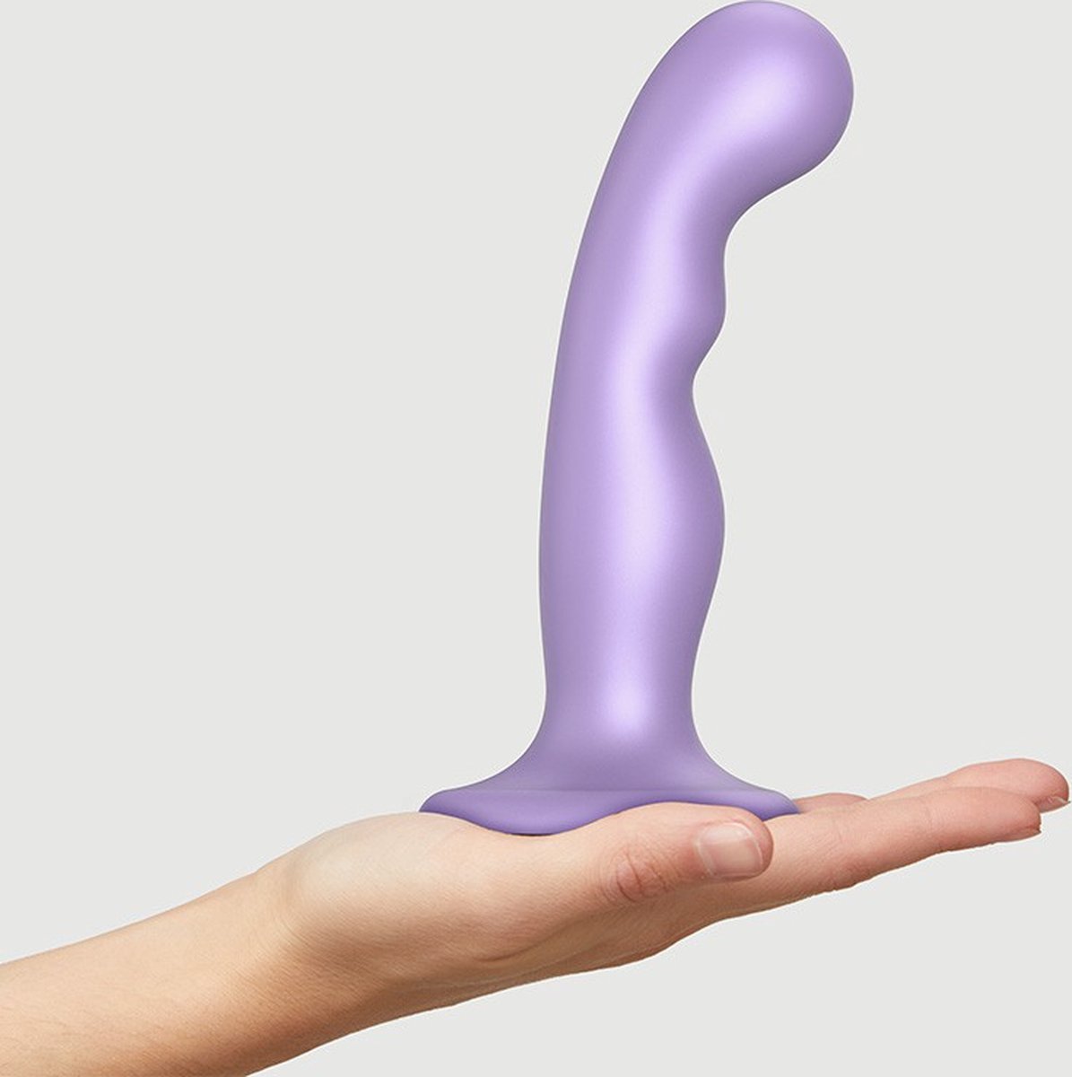 Goedkoopste Strap-On-Me - G-spot En P-spot Dildo - Metallic Lila - Maat M