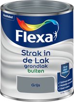 Flexa Strak In De Lak - Grondlak Buiten - Grijs - 750 ml