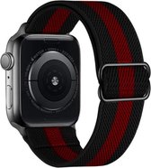 Nylon Stretch Band - Blauw Rood - Geschikt Voor Apple Watch Series 42/44/45mm