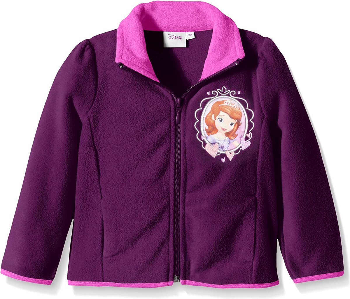 Disney Prinses Sofia The First - Fleece Vest met Rits 110/116 - 6 jaar - Paars