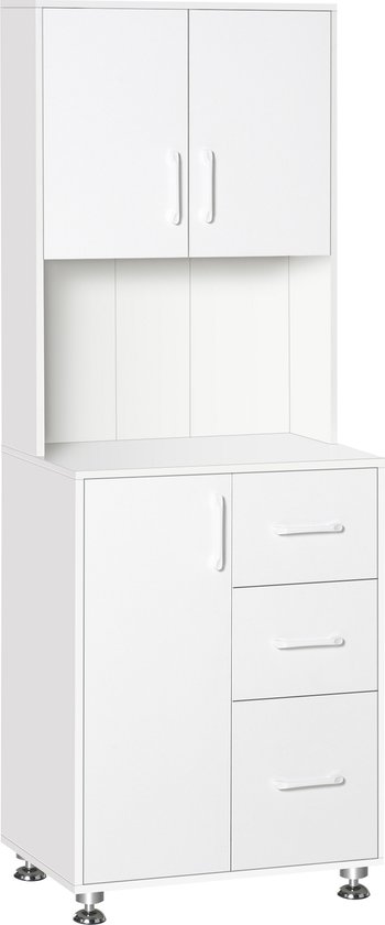 Hoge Badkamerkast Trinidad Kolomkast Met Deur Legplanken 170 Cm - Bruin