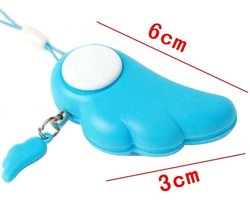 Be Safe - Persoonlijk Alarm Met Sleutelhanger - Sirene Alarmsysteem - Geschikt Alarm voor Vrouwen en Kinderen -blauw