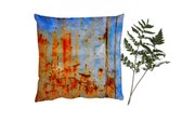 Coussins Coussins décoratifs - Oreillers Salon - 50x50 cm - Acier - Rouille - Vintage