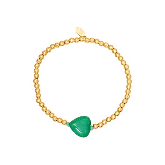 Heart Bracelet -Armband- hart- groen