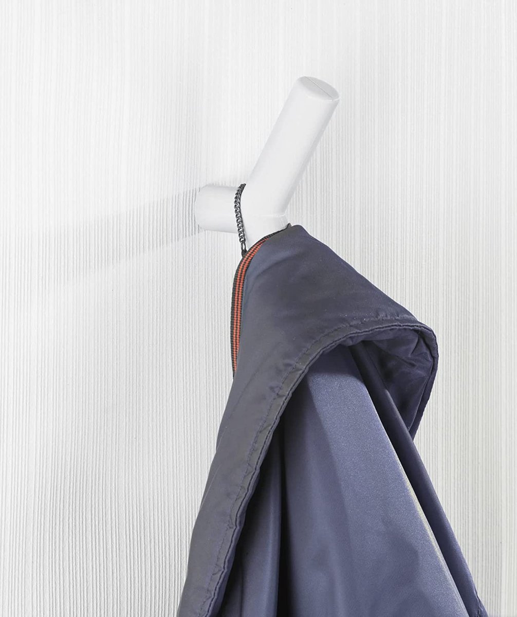 Zack BATOS Handdoekhaak - voor glazen douchewand - zwart 40122