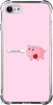 TPU Case anti-shock iPhone SE 2022/2020 | iPhone 8/7 Smartphone hoesje met doorzichtige rand Pig Mud
