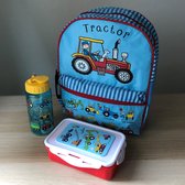 Tractor werkvoertuigen kinder rugzak met lunchboxje en drinkfles - Tyrrell Katz