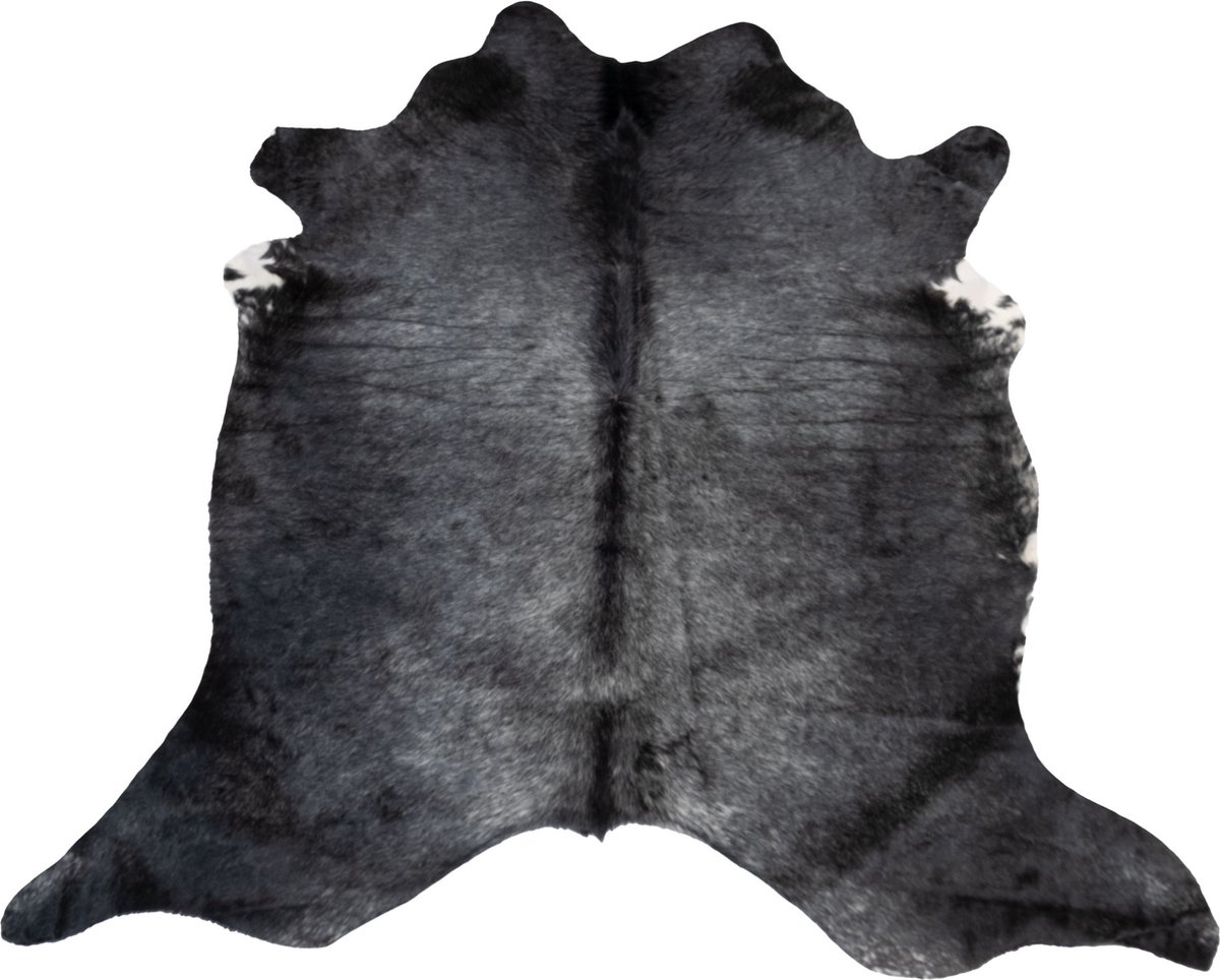 COW SKIN FAKE - Tapis imitation peau de vache marron foncé 75x110