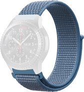 Nylon bandje - geschikt voor Huawei Watch GT / GT Runner / GT2 46 mm / GT 2E / GT 3 46 mm / GT 3 Pro 46 mm / GT 4 46 mm / Watch 3 / Watch 3 Pro / Watch 4 / Watch 4 Pro - blauw