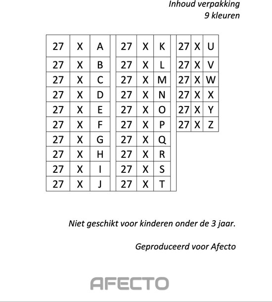 204 Stuks 18 Vellen Grote Letters Stickers 10 cm Zelfklevende Alfabet