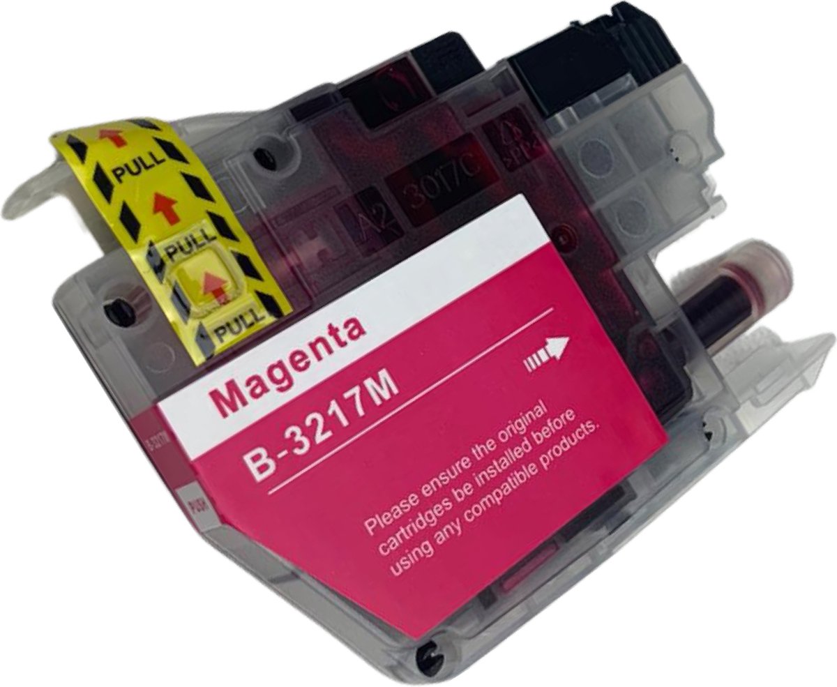 Inktplace Huismerk LC3217 Inkt cartridge Magenta / Rood geschikt voor Brother