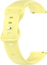 Bracelet en Siliconen (jaune), adapté aux modèles Huawei Watch : GT 2 (42 mm), GT 3 (42 mm), GT 3 Active (42 mm), GT 3 Pro (43 mm), GT 3 Elegant