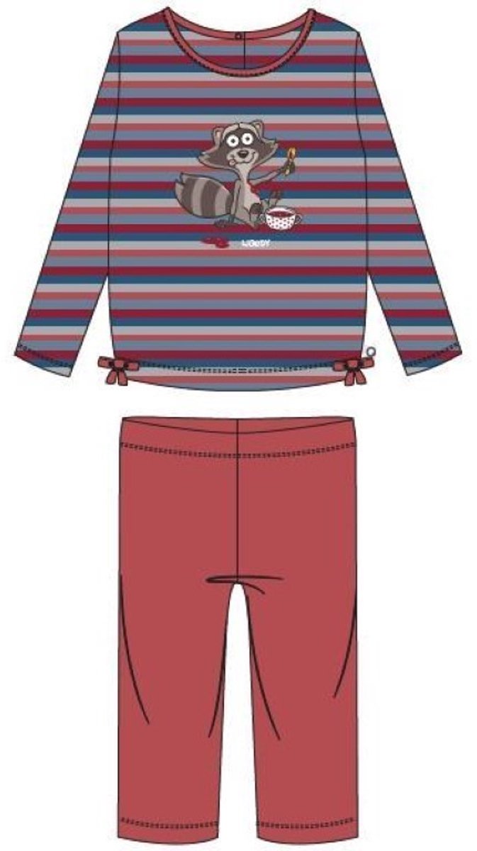 Woody Meisjes pyjama multicolor - maat 3 mnd