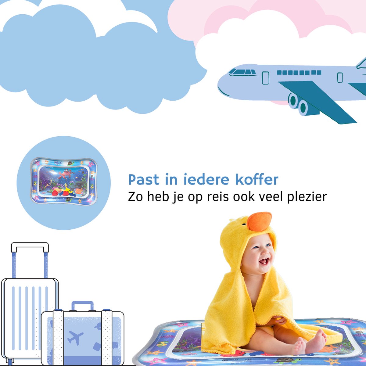 Spoused Waterspeelmat - Watermat - Speelmat baby - Speelkleed baby - Tummy Time - Luxe Geschenkdoos — afbeelding 7