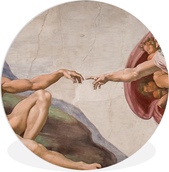 Wall Circle - Wall Circle Inside - Création d'Adam - Michelangelo - ⌀ 30 cm - Décoration murale - Peintures Ronds