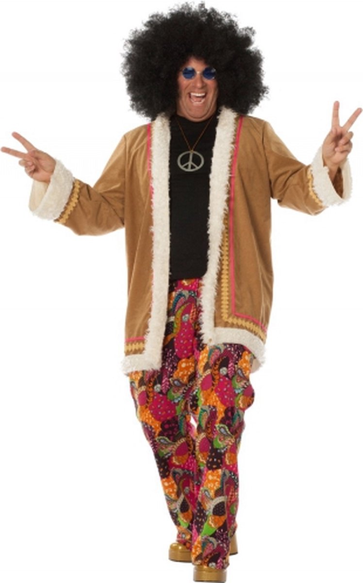 Hippie broek met jasje voor heren bij Fun en Feest België