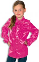 Rouches blouse roze voor kids 104