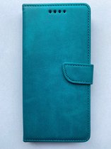 Geschikt voor Samsung Galaxy A52 / A52 5g hoesje - Kunstleer Book Case - Turquoise met extra ruimte voor briefgeld