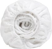 Yumeko hoeslaken velvet flanel wit 180x210x30 - Biologisch & ecologisch