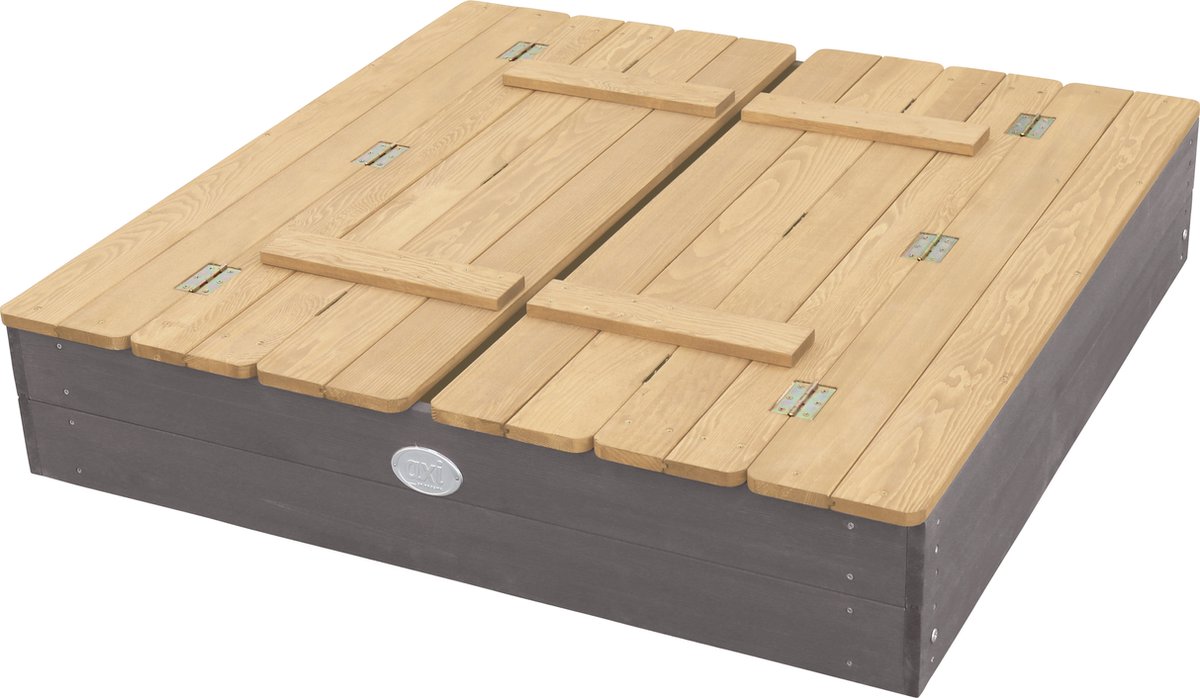 AXI Ella Houten Zandbak in Grijs/Bruin - Limited - Met Zitbankjes en Deksel - FSC hout - 100x95x20cm - Zandbak voor kinderen — afbeelding 12