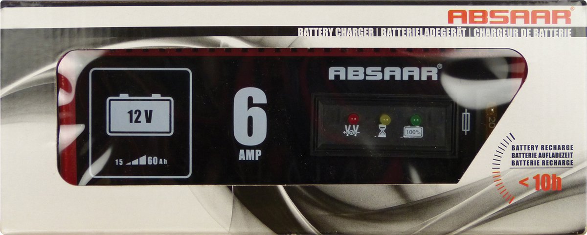 CHARGEUR DE BATTERIE 11Amp 12V ABSAAR ABSAAR - Batterie - Démarrage -  Éléctricité