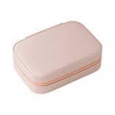 Linnies - Sieradendoos - Juwelendoos - Travel kit - dames/meisjes - Kettingen/ringen/armbanden/oorbellen - Compacte sieraden box - Roze